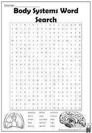 Body Systems Word Search