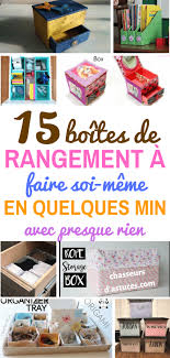 Panier de rangement en matière renouvelable. 15 Boites De Rangement A Faire Soi Meme En Quelques Minutes