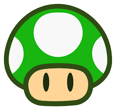 White and green mushroom character illustration, super mario bros. Pin On Games Stickers Sticker Mania