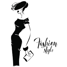 Black And White Fashion Woman Clipart Royalty Free Womens Fashion Clip Art Vector Images Illustrations Istock