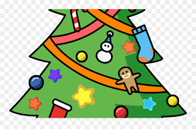Christmas Tree Cartoon Cute Clipart 1033049 Pinclipart