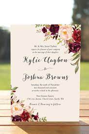 Invitacion De Boda Bohemia Suite Invitacion De La Boda De Bohemian Wedding Invitations Wedding Reception Invitations Blush Wedding Invitations