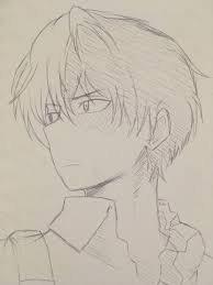 Shoto Todoroki Sketch Original Artist Kohei Horikoshi Myheroacademia Bokunoheroacademia Bnha Mha Shoto Todoroki Shoto Anime Sketch Sketches Drawings