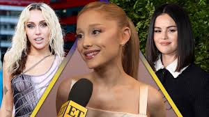 Ariana Grande gushes about being nominated alongside Miley Cyrus and Selena  Gomez at the Golden Globes First-Time Nominee Luncheon in Beverly Hills.