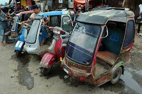 Becak Motor Solok Sumatera Barat Southeast Asia Indonesia Motor