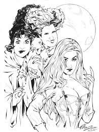 If you are a fan of this great disney movie, print the hocus pocus coloring pages and draw with colors your like. The Sanderson Sisters Witch Coloring Pages Halloween Coloring Pages Halloween Coloring
