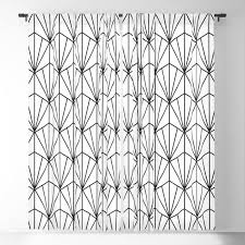 Bedroom Black And White Blackout Curtains Buy Art Deco Vector In Black And White Blackout Curtain By Beckybailey1 Worldwide Shipping Available At Soc In 2020 White Blackout Curtains Blackout Curtains Curtains