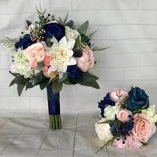 The photo above right was created using blue silk wedding flowers. Navy Wedding Bouquet New Daily Offers Kopruluekspertiz Com