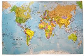 Providing ample work space and design features like no other, this piece is sure to become a conversation starter. World Map Desk Mat Stanfords