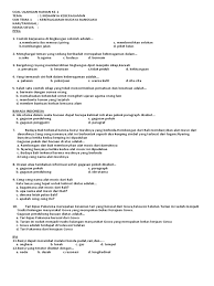 Gagasan pokok dan gagasan pendukung. Soal Ulangan Kelas Iv 19 20 Pdf