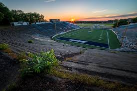 The conference's broadcast deal with espn is a lucrative one, paying the league's 13 institution $100 million over 13 years. Abandoned Akron Rubber Bowl Stadium Comes Down Architectural Afterlife