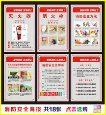 Usd 5 48 Fire Safety Tagline Wall Chart Poster Safety