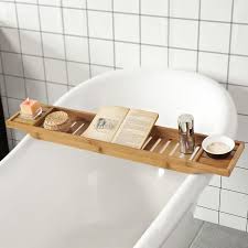 Sobuy Frg212 N Pont De Baignoire En Bambou Porte Savon Et Gel Douche Serviteur De Baignoire L80cmxp15cmxh4cm Porte Savon Pont De Baignoire Et Baignoire