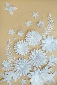 纸雕春景图制作教程 纸艺网 parchment cards paper crafts paper flowers