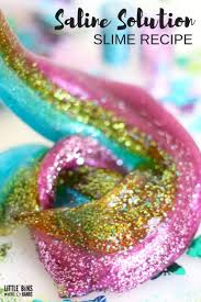 1 Easy Slime Recipe With Saline Solution Recipe Slime Recipe Easy Slime Recipe Cool Slime Recipes