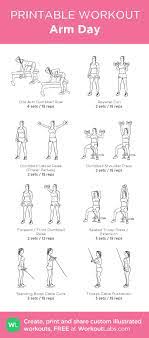 Arm Day My Custom Printable Workout By Workoutlabs Arm Day Workout Printable Workouts Workout Labs