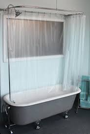 27 clever and unconventional bathroom decorating ideas. Searching Suit Ceiling Mounted Shower Curtain For Claw Foot Tub Spotlats Org