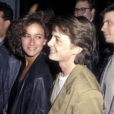 Jennifer Grey and Michael J. Fox at the Pretty In Pink Premiere (1986)