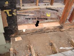 How I Replaced A Rotted Rim Joist And Sill Plates Part 1 Of 4 Wood Bathroom Flooring Repair