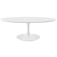 Modern White Oval Coffee Table Puro By White Glove Rentals Coffee Table White Coffee Table Oval Coffee Tables