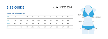 Jantzen Bordeaux Scoop Neck One Piece Size Charts
