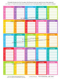 Laundry Stickers Weekly Cleaning Routine Daily Chores Etsy Printable Planner Stickers Planner Stickers Calendar Stickers