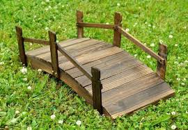 Kleine Holzbrucke Teichbrucke Teich Garten Holz Deko Brucke Mit Gelander Braun Teichbrucke Gartenbrucke Holzbrucke