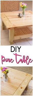 First, the table base was painted with white chalk paint, distressed, and a coat of wax was applied. Diy Pine Table A Gorgeous Pine Wood Table You Can Make Yourself