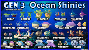 Fixed Shiny Check Gen 3 Ocean Shiny Chart Imgur