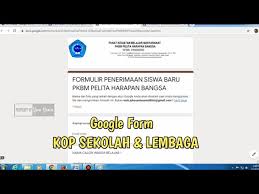 Contoh jika menggunakan font bookman old style 12. Cara Membuat Kop Sekolah Di Google Form Singkat Dan Jelas Youtube