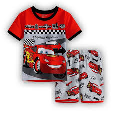 Kids Cars Lightning Mcqueen Tshirt Shorts 2 Piece Set Boys Shopee Philippines