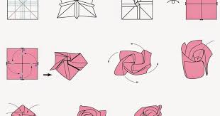 Free Printable Origami Rose If You Haven T Folded Any Origami Example Earlier Welcome To The Fun Of Folding Origami Examples Origami Rose Origami Rose Flower