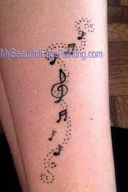 Music Note Temporary Tattoo Finger Tattoos Note Tattoo Tattoos