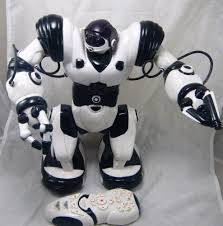 Black And White Robot Wowwee Robosapien 8081 Remote Controlled Robot Full Size Tested Working Wowwee Wow Wee Robot Toy White And Black