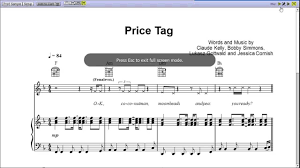 Check spelling or type a new query. Price Tag By Jessie J Piano Sheet Music Teaser Youtube