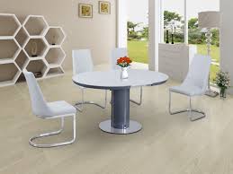 Shop for glass dining tables at cb2. Round White Glass Dining Table And 6 Chairs Homegenies