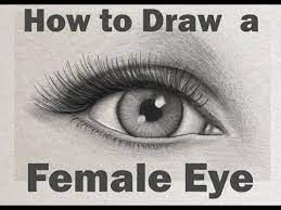 How To Draw An Eye (Drawing Realistic Female Eyes) Step By Step Tutorial -  Youtube