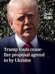 Trump Touts Cease-Fire Proposal With Ukraine After Meeting Diplomats