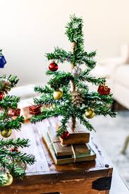 Tabletop christmas trees for the holiday season. Diy Mini Tabletop Christmas Tree The Weathered Fox