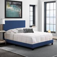Choose from contactless same day delivery, drive up and more. Premier Sutton Upholstered Faux Leather Platform Bed Frame Twin Blue Walmart Com Walmart Com