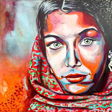 SATISFIED" 110X100 cm . acryl på lærred