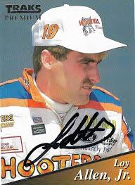 LOY ALLEN signed 1994 TRAKS PREMIUM #143 trading card NASCAR DRIVER