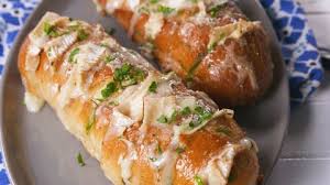 Brie Stuffed Garlic Bread Is Worthy Every Carb Recipe Garlic Bread Garlic Bread Recipe Baked Brie Recipes