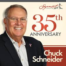Congratulations to Rev. Chuck Schneider, Interim Senior Pastor,