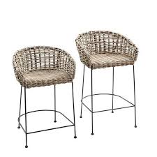 Isra Natural Woven Rattan Counter Stools