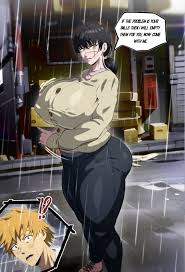 chainsaw man, denji (chainsaw man), yoru (chainsaw man), dratvan, 1girls -  R34 Vault