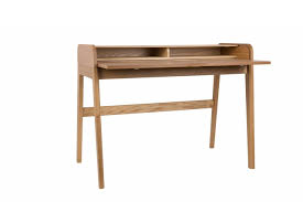 Sekretär decor 75x91x40 pappel massiv honigfarben gebeizt und lackiert; Schreibtisch Sekretar Barbier Von Zuiver