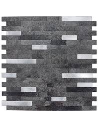 Medley slate peel and stick stone decorative tile backsplash: Peel And Stick Stone Overlay Kitchen Backsplash Clever Mosaics