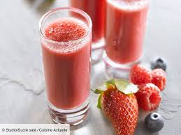 Recette Smoothie Fraise Framboise Ingredients 2 Personnes 200 G De Framboises 200 G De Fraises 40 G De Sucre Smoothie Fraise Recette Smoothie Recette