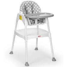 Moje Calisma Masali Ic Pedli Portatif Mama Sandalyesi Gri Elele Baby